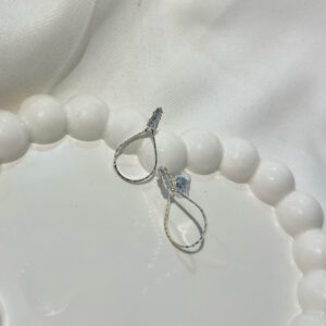 Teardrop Loops or Minimal Glow Drops korean earring