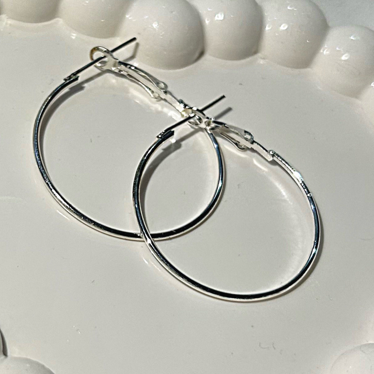 Unique Earring & Studs korean earring , silver earring , Silver earring - Image 2