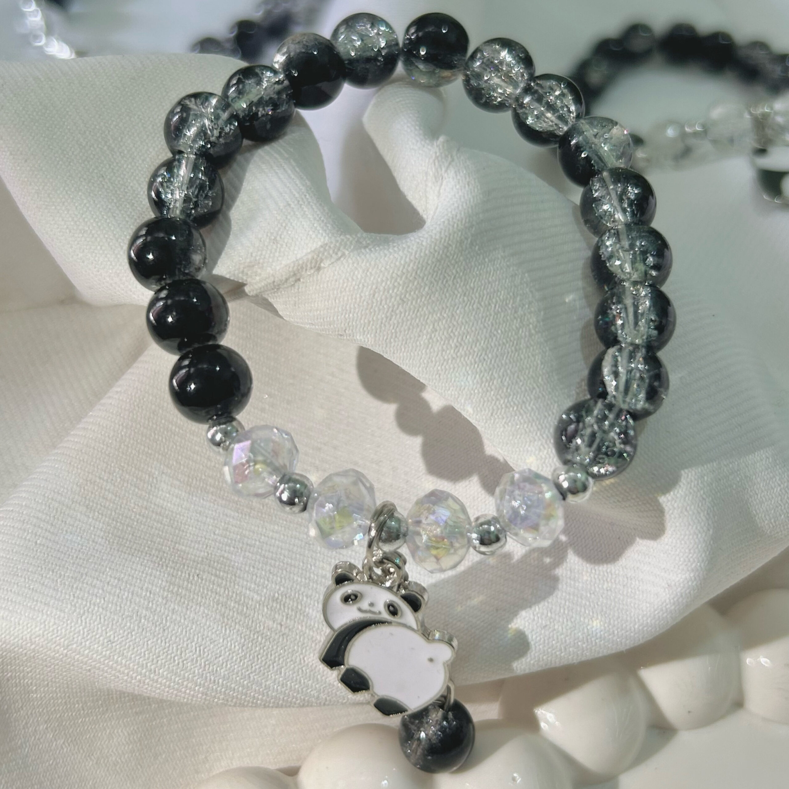Shimmering beautiful Black Panda bracelet for Girls and women - Image 2
