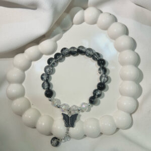 Black Butterfly Shimmering beautiful Black bracelet for Girls and women