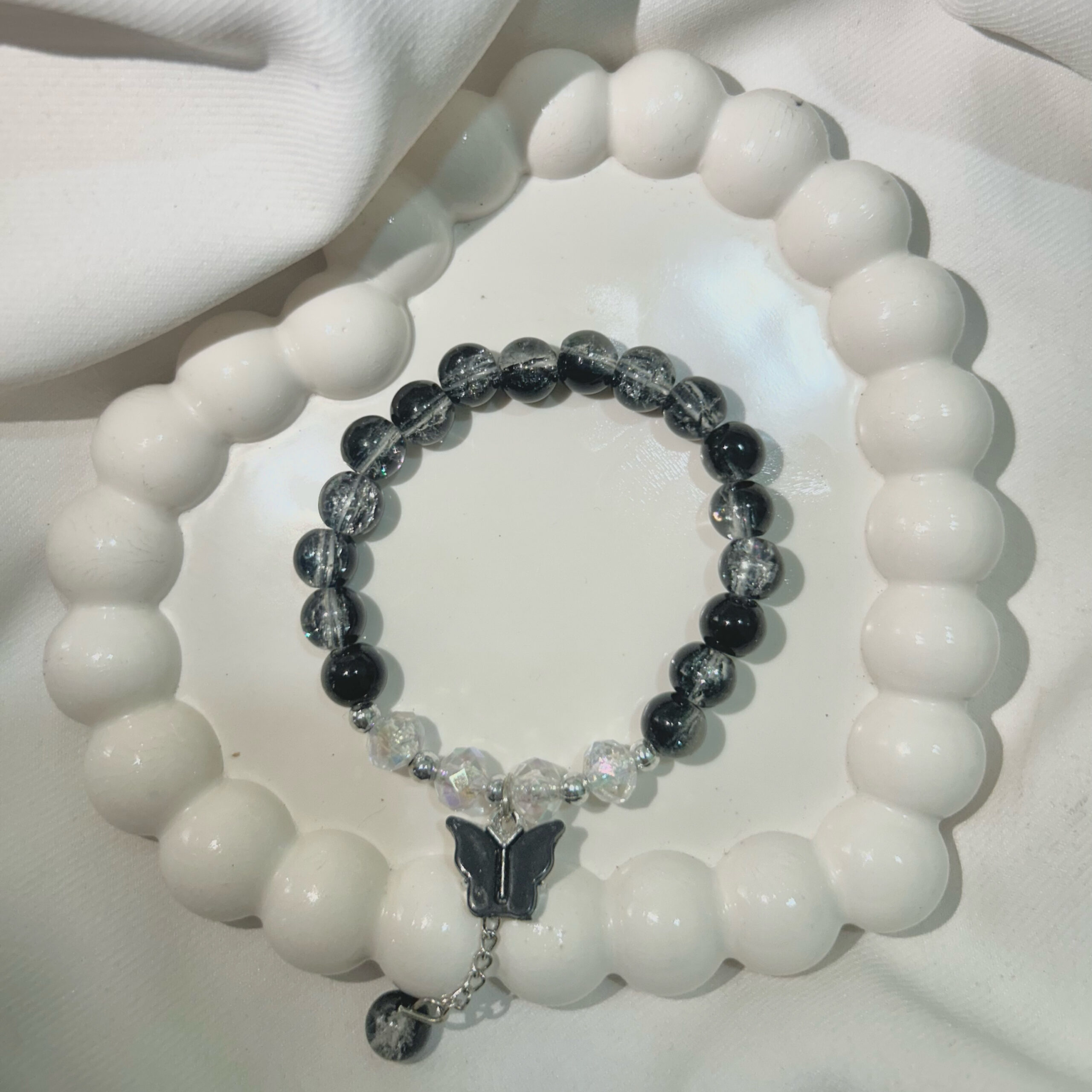 Black Butterfly Shimmering beautiful Black bracelet for Girls and women