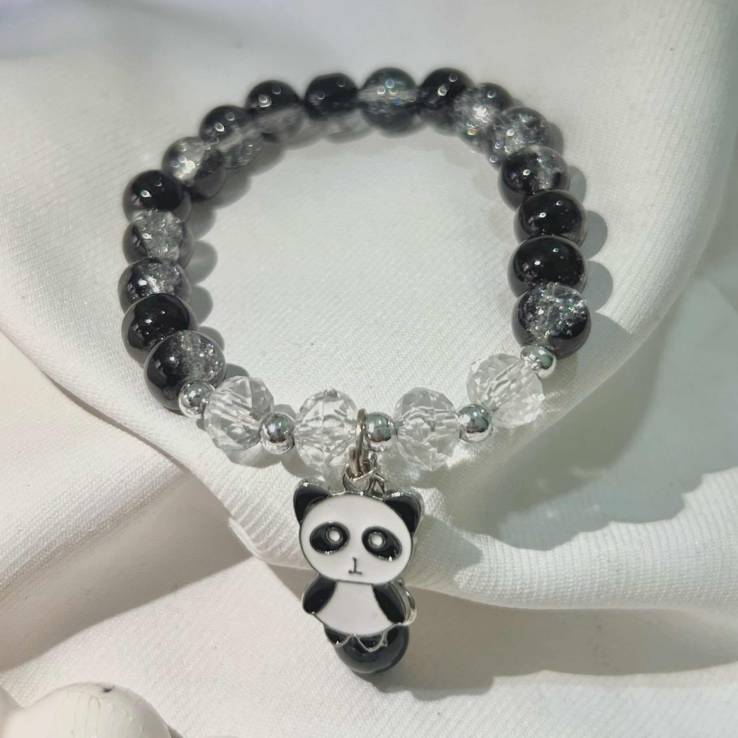 Shimmering beautiful Black Panda bracelet for Girls and women - Image 2