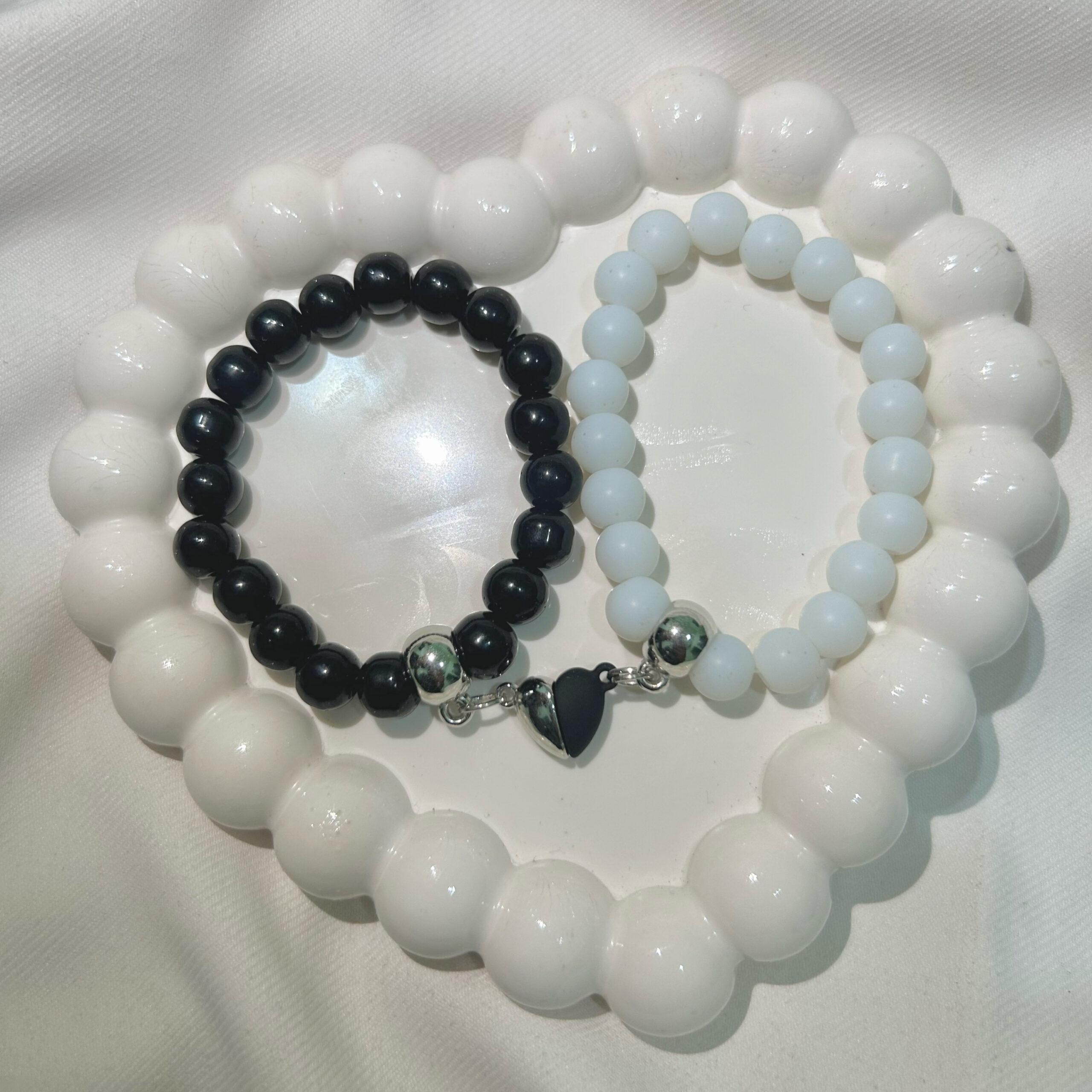 Black and White COMBO Coupal Bracelete & Friends bracelet for women,bracelet for men,coupal bracelet - Image 2