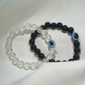 Best Friend White and Black  Shimmering beautiful Black bracelet for Girls and Friends