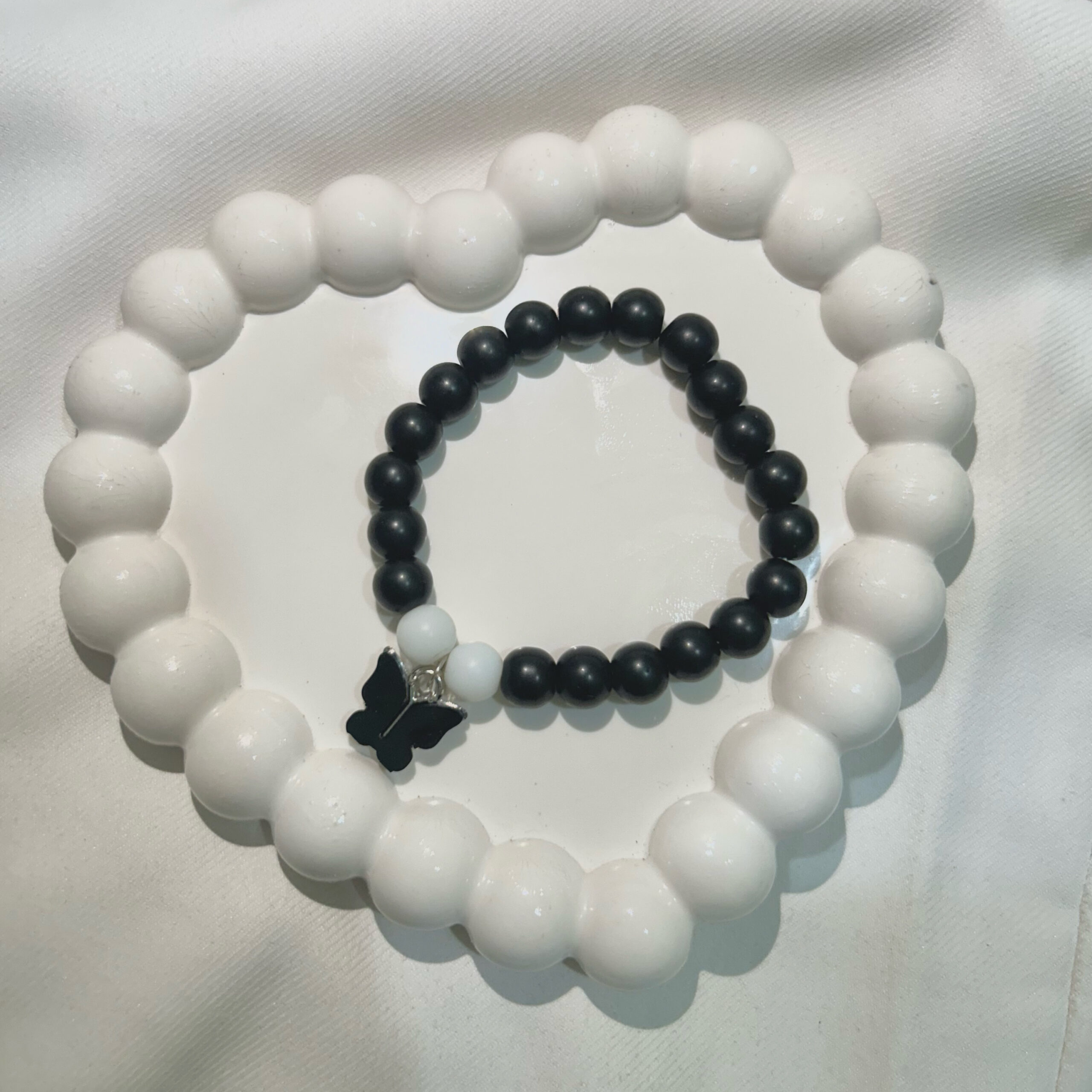 Black Butterfly Shimmering beautiful Black bracelet for Girls and women