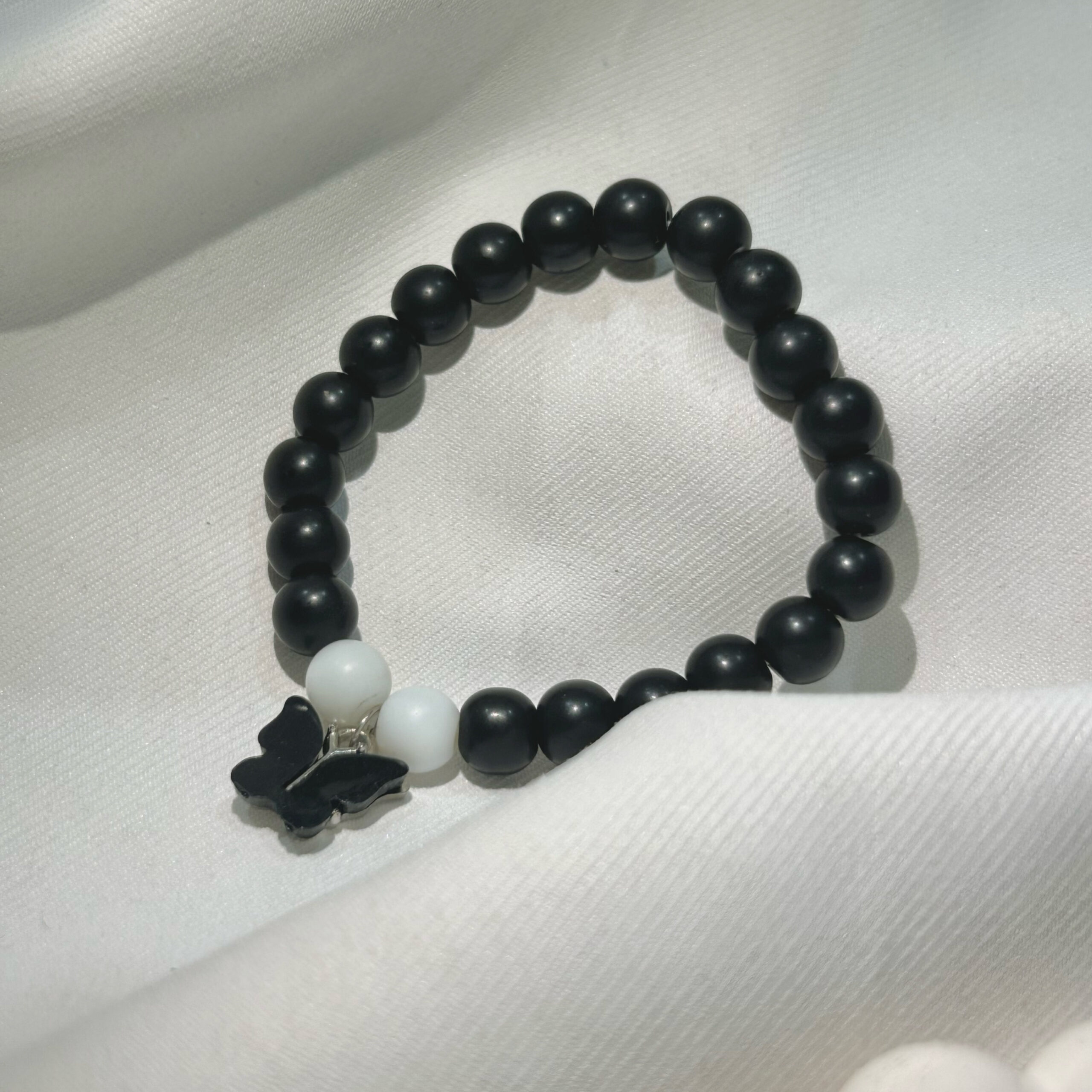 Black Butterfly Shimmering beautiful Black bracelet for Girls and women - Image 4