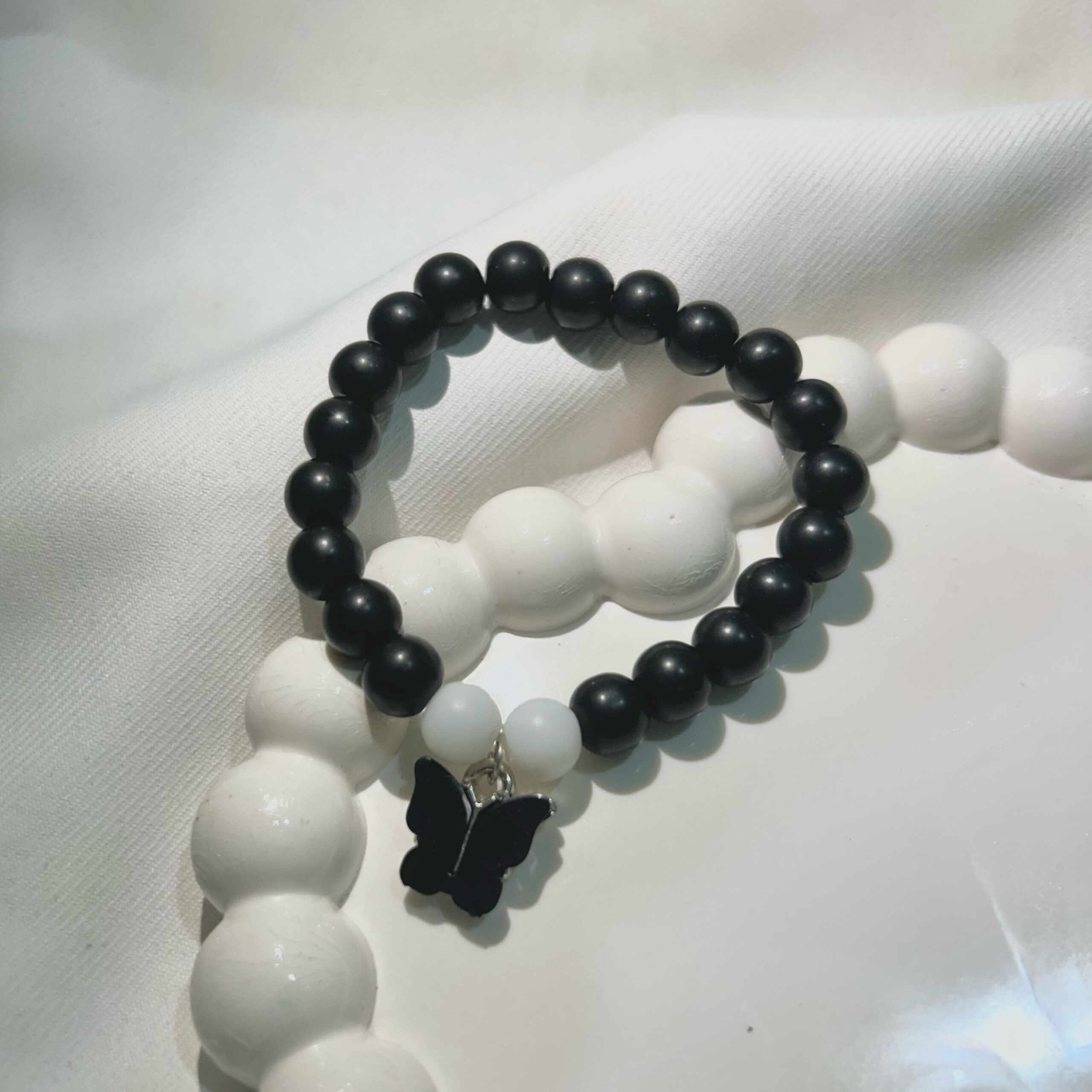 Black Butterfly Shimmering beautiful Black bracelet for Girls and women - Image 5