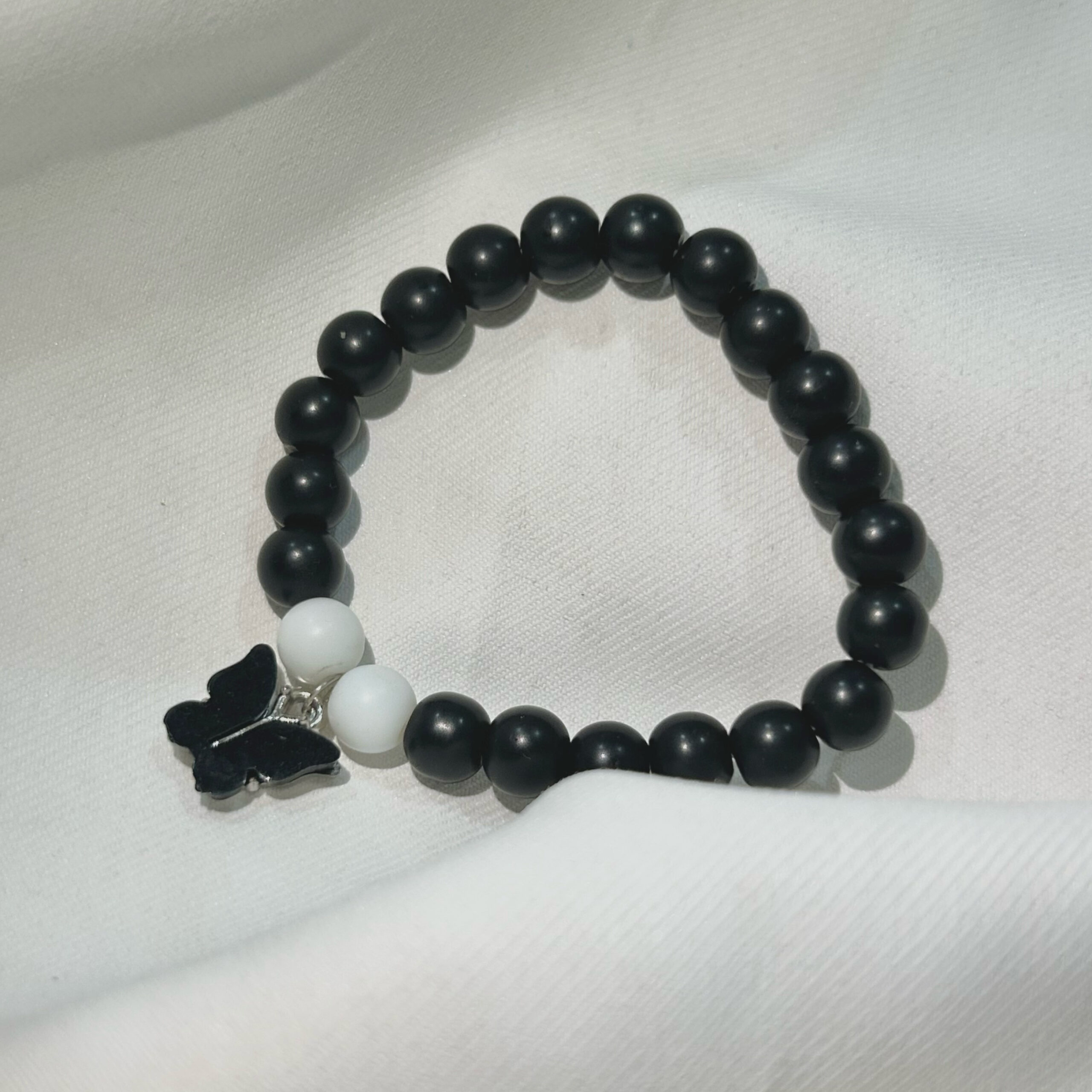 Black Butterfly Shimmering beautiful Black bracelet for Girls and women - Image 2