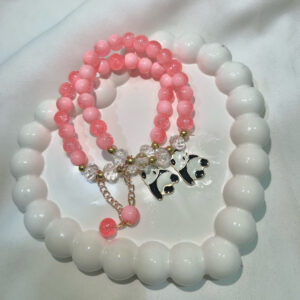 Pink Panda Shimmering beautiful Black bracelet for Girls and women