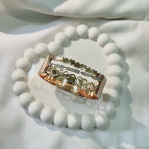 Mishk Collections Anti Tarnish Rose Gold Heart Bracelet