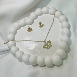 Heart Shape Anti Tarnish jewelry Pendant With Earrings For Girls and Women