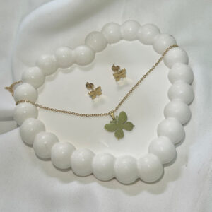 Butterfly Shape anti tarnish jewelry Pendant With Earrings For Girls and Women