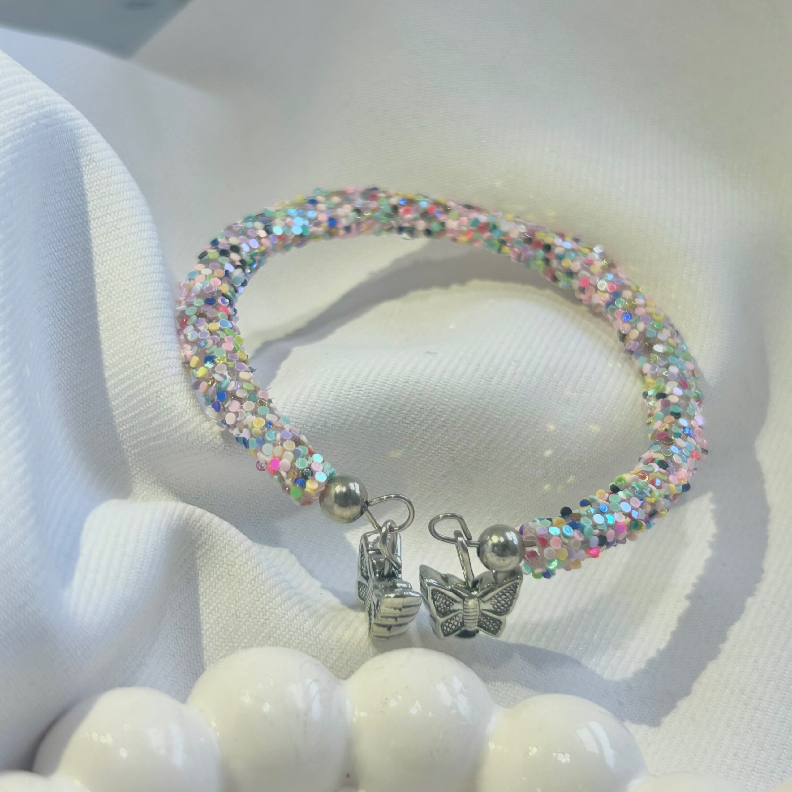 Mix Colour Butterfly Hook Shimmering beautiful multicolour bracelet for Girls and women - Image 4