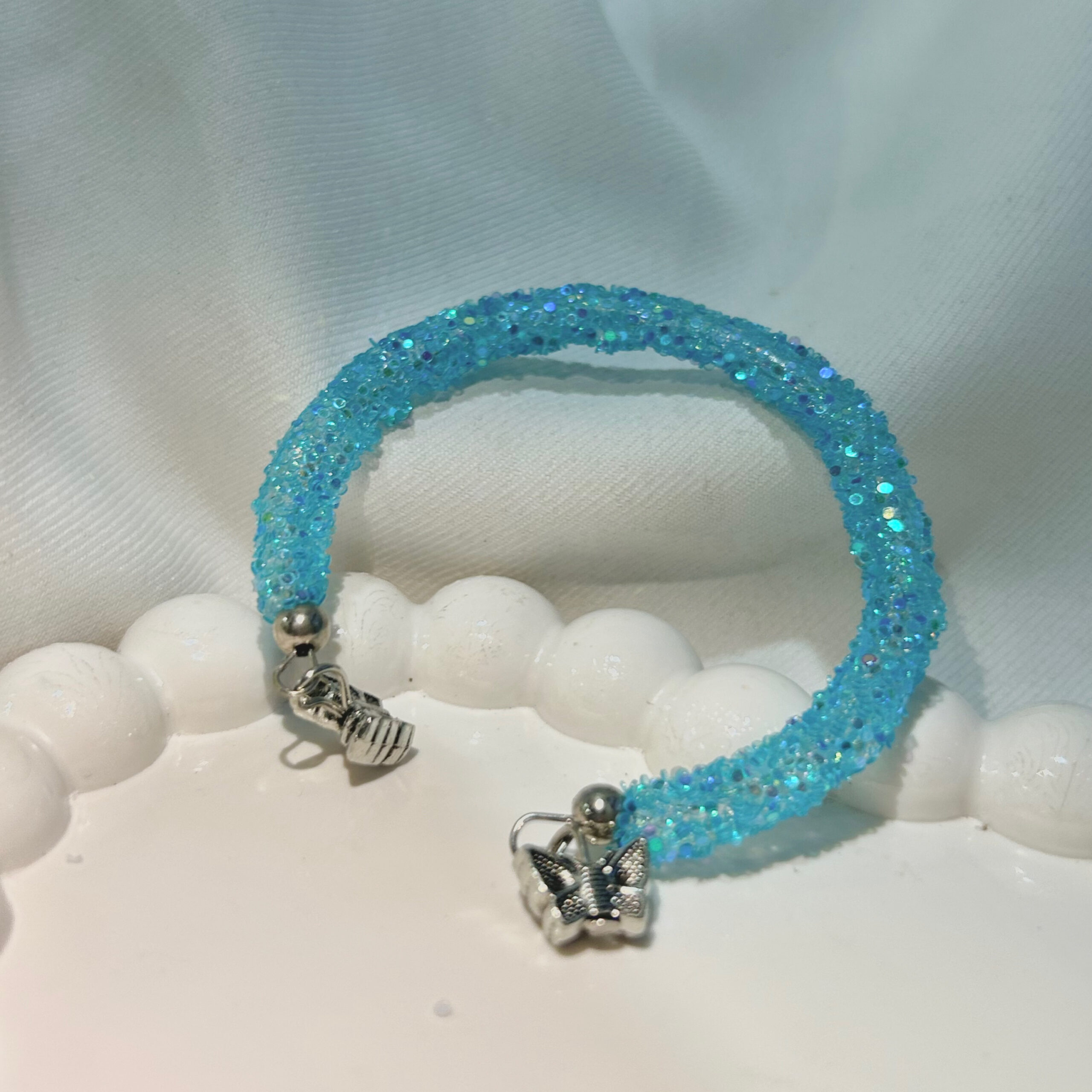 Mix All Colour Butterfly Hook Shimmering beautiful multicolour bracelet for Girls and women - Image 2