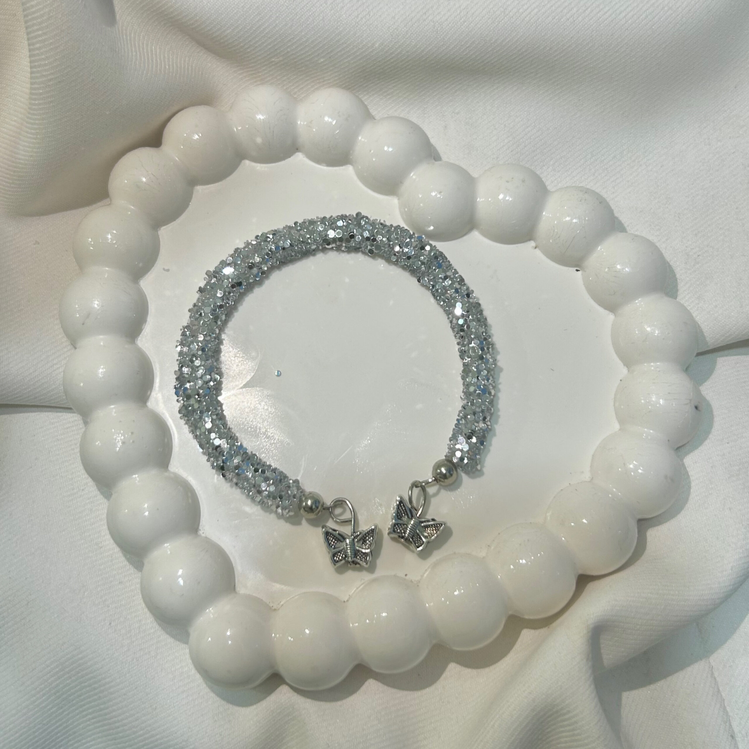 Mix All Colour Butterfly Hook Shimmering beautiful multicolour bracelet for Girls and women - Image 3