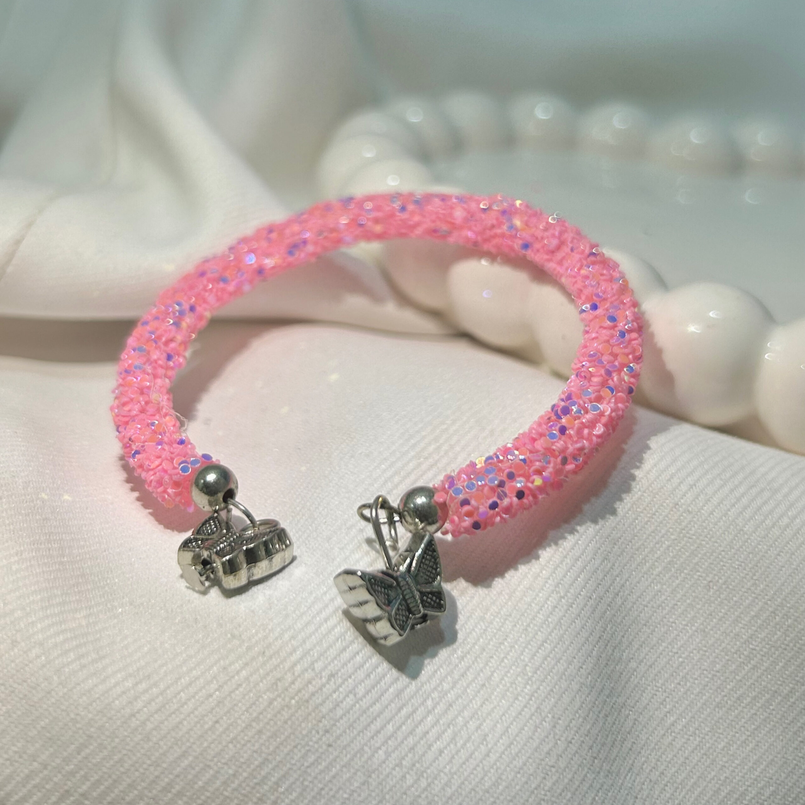 Mix All Colour Butterfly Hook Shimmering beautiful multicolour bracelet for Girls and women - Image 4