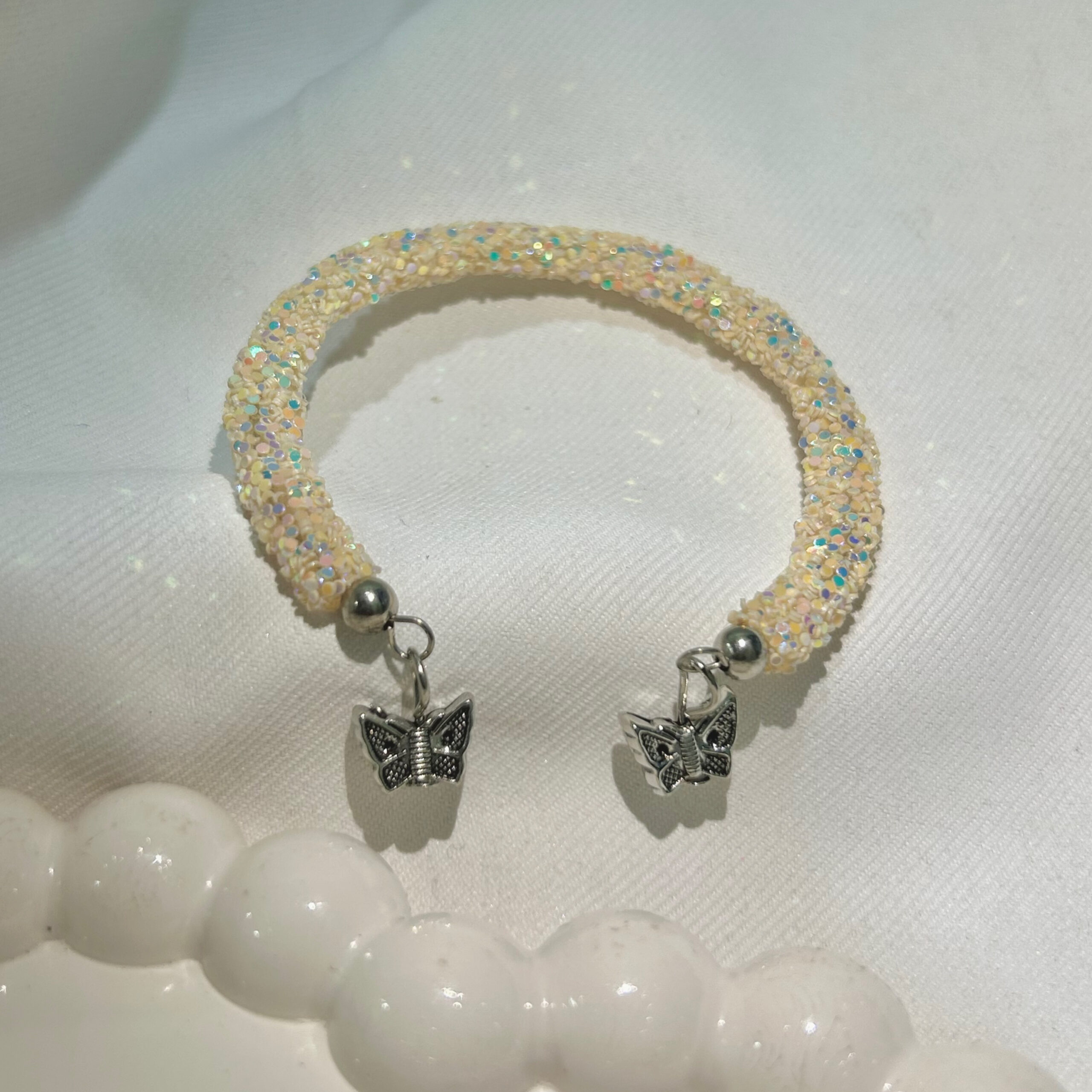 Mix All Colour Butterfly Hook Shimmering beautiful multicolour bracelet for Girls and women - Image 6