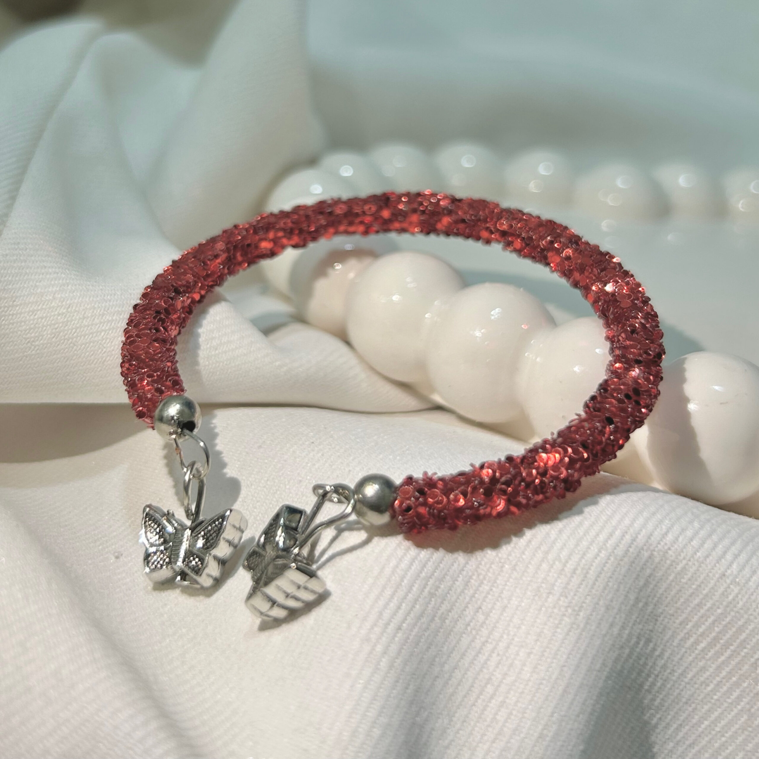 Mix All Colour Butterfly Hook Shimmering beautiful multicolour bracelet for Girls and women - Image 7