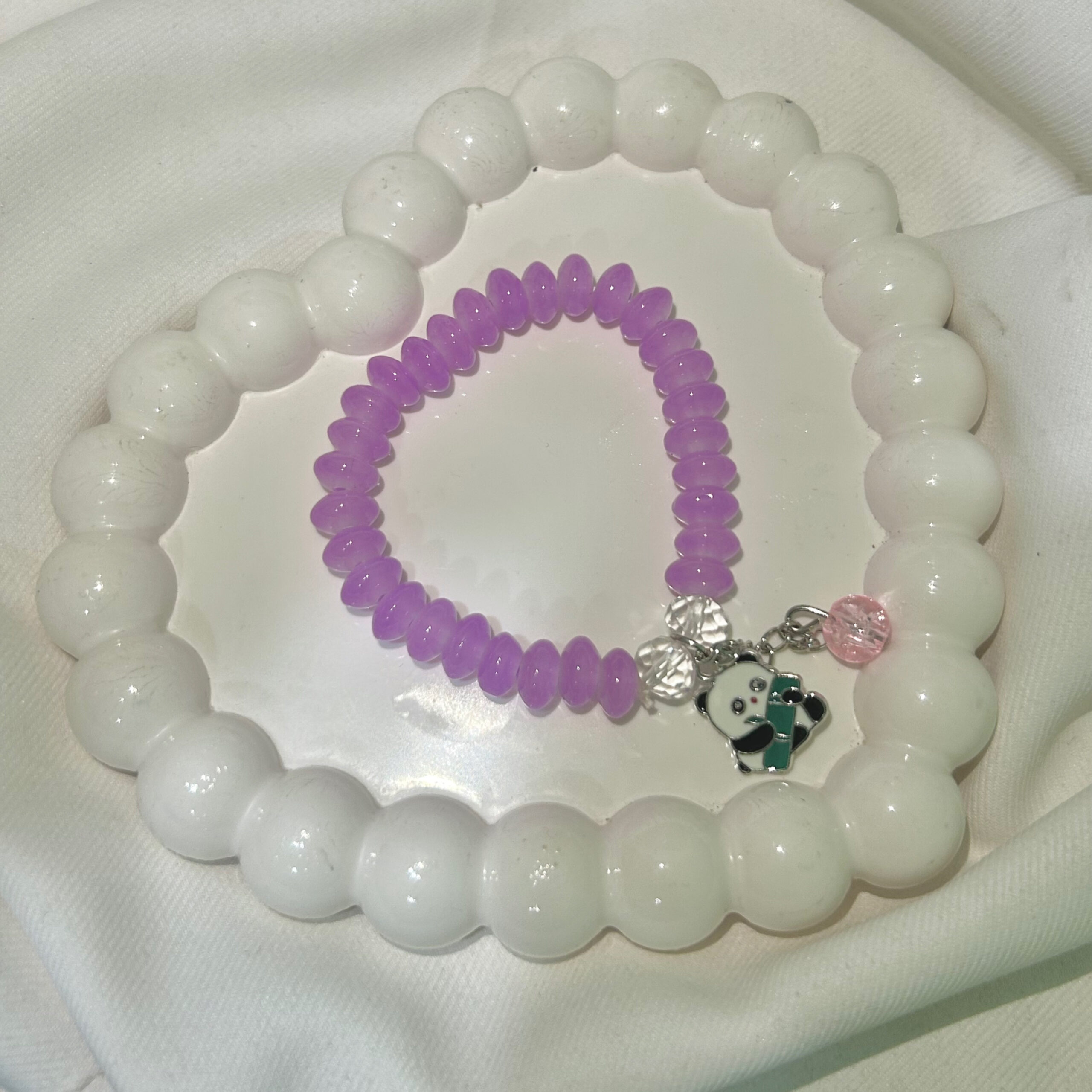 Pink Panda Shimmering beautiful Black bracelet for Girls and women - Image 4