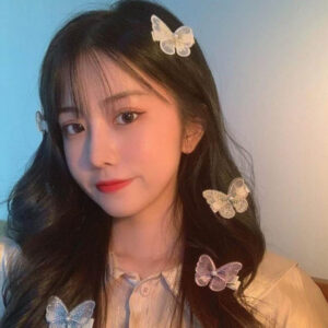 Butterfly Hair Clips for Girls Set of 1 pair Set Sparkling Multicolor Hair Accessories Trendy & Cute Butterfly Hairpins for Kids & Women