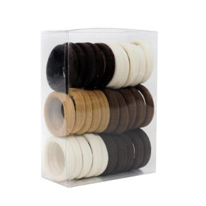 Seamless Thick Cotton Hair Rubber Bands, Durable Elastic Ties, Ponytail Holders, Hair Accessories for Women and Girls (Pack of 30 Pcs)