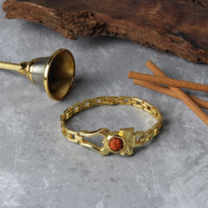 Brass Rudraksha Beads Bracelet | Stylish & Elegant (One Size)