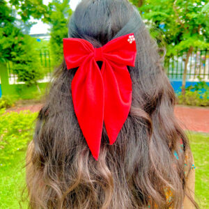 Red Long Bow Latest Korean Style Big Bow Hair Clips Ornament Hairpin Headdress Hair Accessories French Clips Big Hair Bows