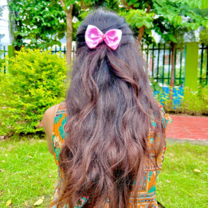 Small Pink Latest Korean Style Big Bow Hair Clips Ornament Hairpin Headdress Hair Accessories French Clips Big Hair Bows.