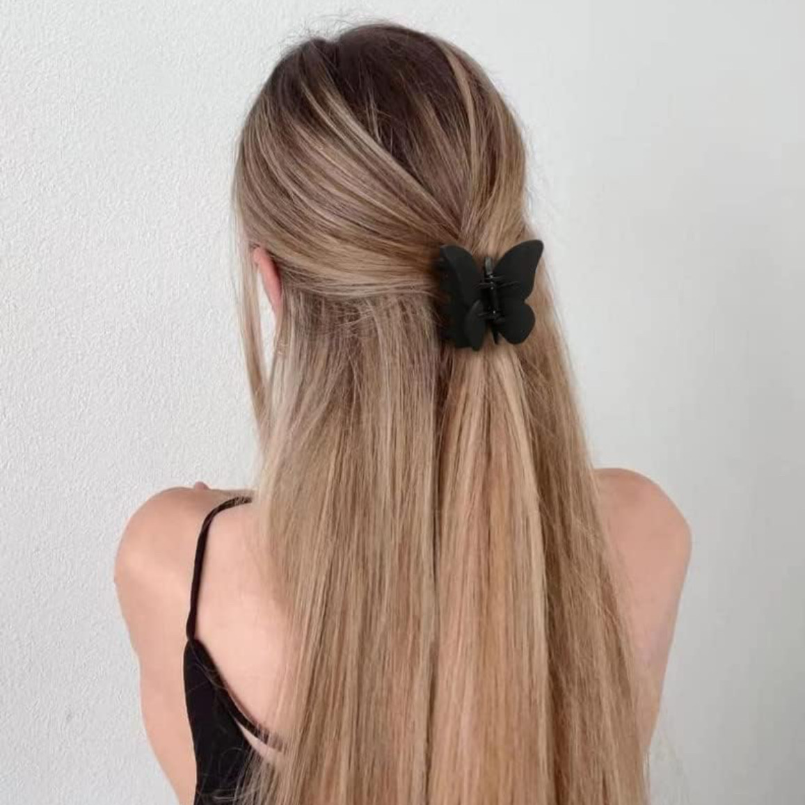 Black Color 2 Pec Hair Clutchers Claws for Girls Clutcher Black Matte Finish Hair Claw Clips for Women Hair Accessories for Women