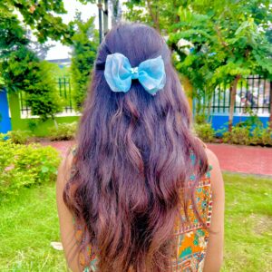 Handmade Blue Butterfly small Bow Latest Korean Style Big Bow Hair Clips Ornament Hairpin Headdress Hair Accessories French Clips Big Hair Bows