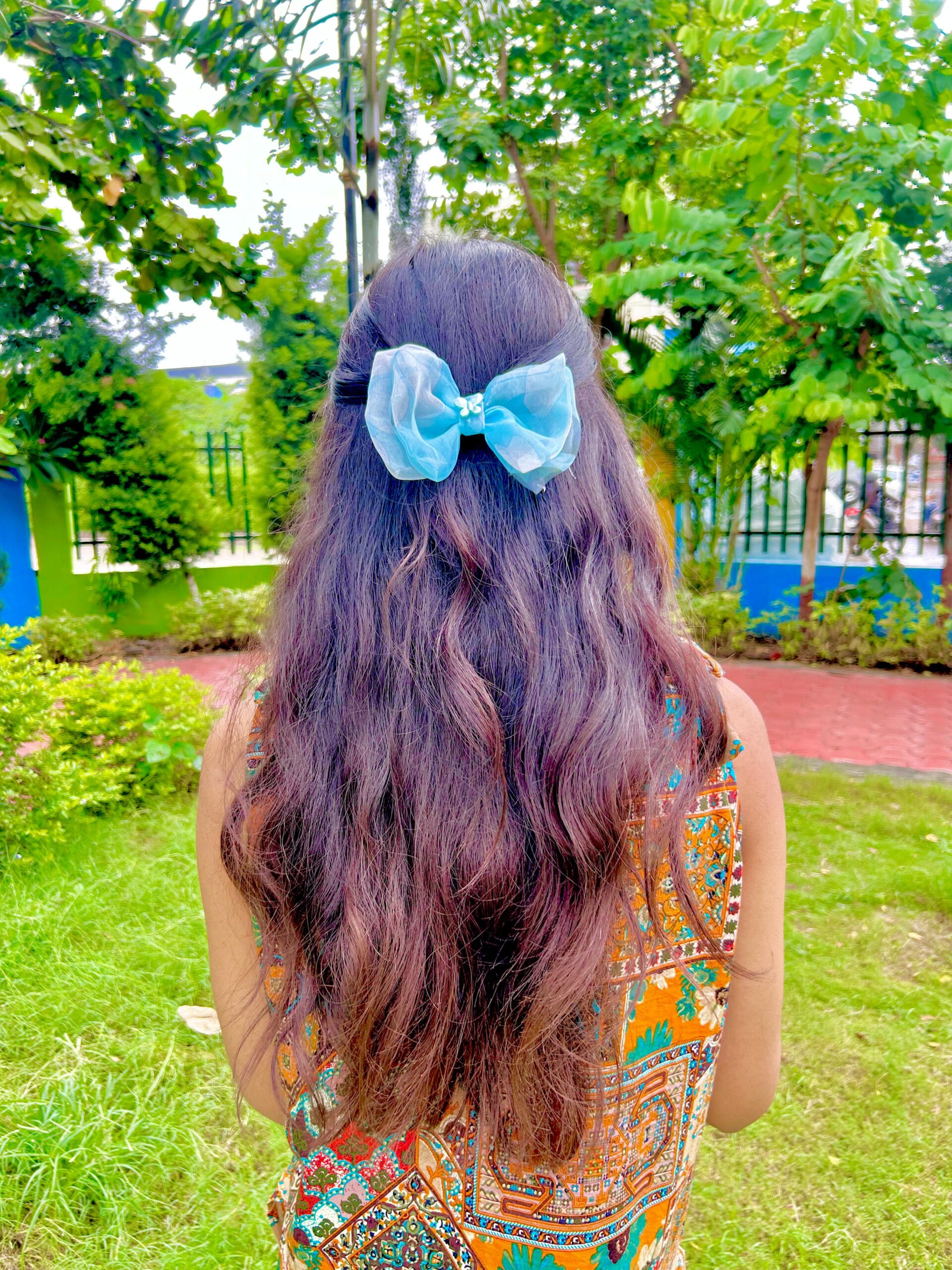 Handmade Blue Butterfly small Bow Latest Korean Style Big Bow Hair Clips Ornament Hairpin Headdress Hair Accessories French Clips Big Hair Bows