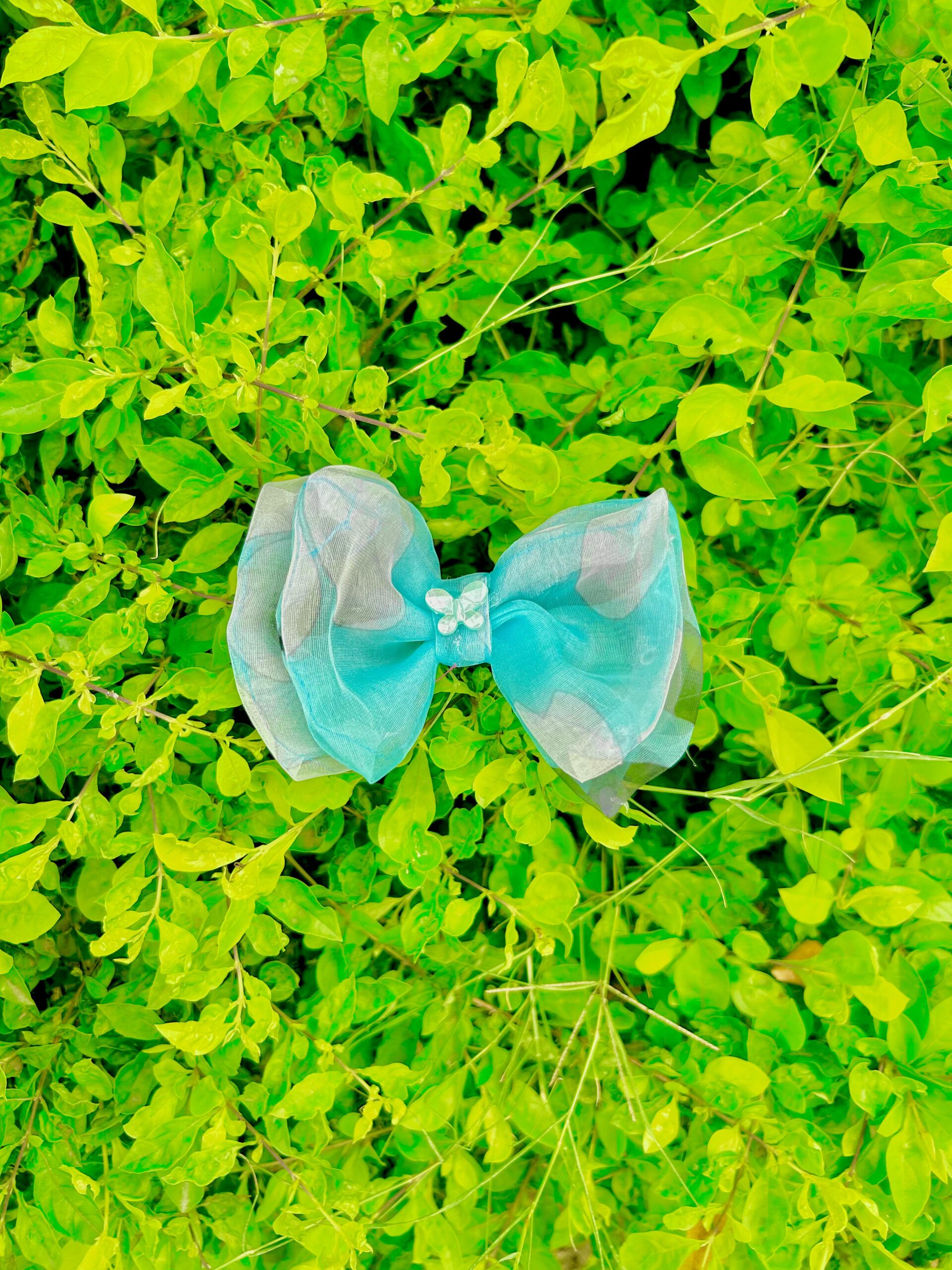 Handmade Blue Butterfly small Bow Latest Korean Style Big Bow Hair Clips Ornament Hairpin Headdress Hair Accessories French Clips Big Hair Bows - Image 3