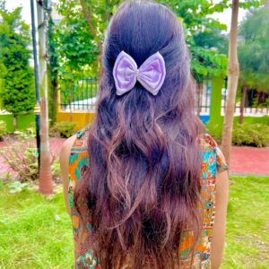 Handmade Purple Bow Latest Korean Style Big Bow Hair Clips Ornament Hairpin Headdress Hair Accessories French Clips Big Hair Bows