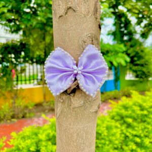 Handmade Lili Pink Colour Bow Latest Korean Style Big Bow Hair Clips Ornament Hairpin Headdress Hair Accessories French Clips Big Hair Bows