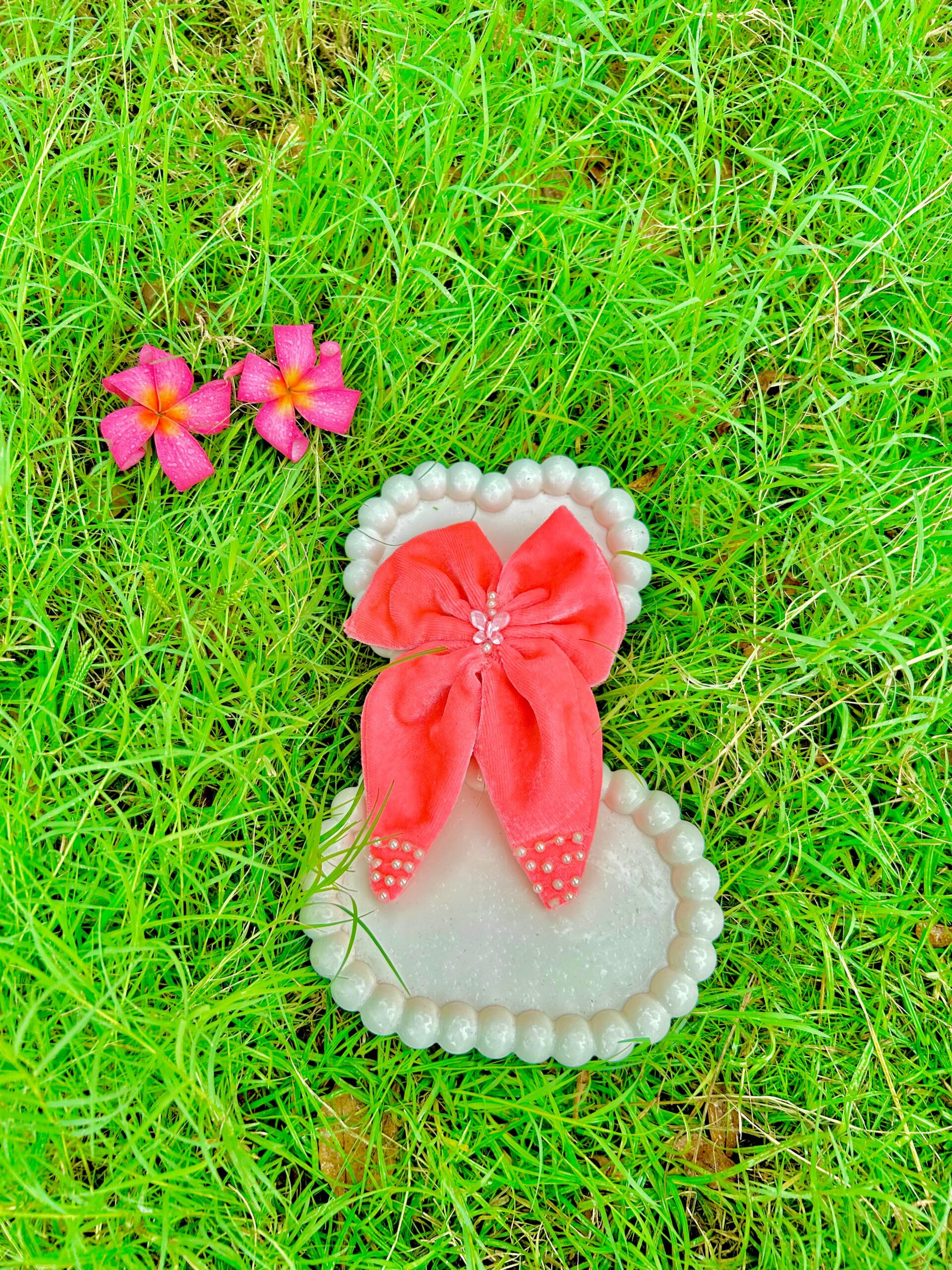 Handmade Heart Pink Colour Bow Latest Korean Style Big Bow Hair Clips Ornament Hairpin Headdress Hair Accessories French Clips Big Hair Bows