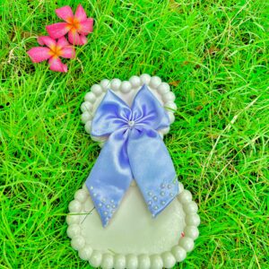 Handmade Purpel Small Bow Hair Clips Ornament Hairpin Headdress Hair Accessories French Clips Big Hair Bows