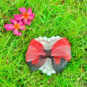 Handmade Red Black Mix Small Bow Hair Clips Ornament Hairpin Headdress Hair Accessories French Clips Big Hair Bows