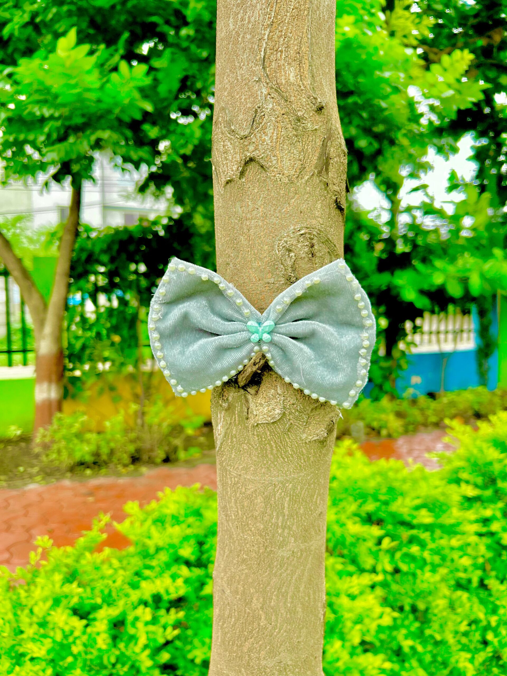 Handmade Grey Pearl Style Small Bow Hair Clips Ornament Hairpin Headdress Hair Accessories French Clips Big Hair Bows - Image 3