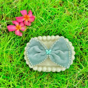 Handmade Grey Pearl Style Small Bow Hair Clips Ornament Hairpin Headdress Hair Accessories French Clips Big Hair Bows