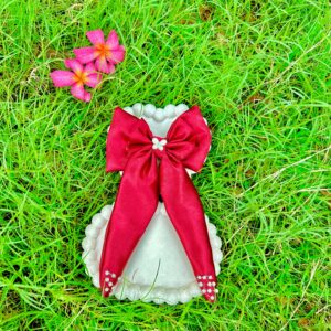 Handmade Long Red Style Small Bow Hair Clips Ornament Hairpin Headdress Hair Accessories French Clips Big Hair Bows