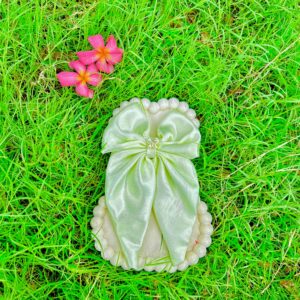 Handmade White Long Style Small Bow Hair Clips Ornament Hairpin Headdress Hair Accessories French Clips Big Hair Bows