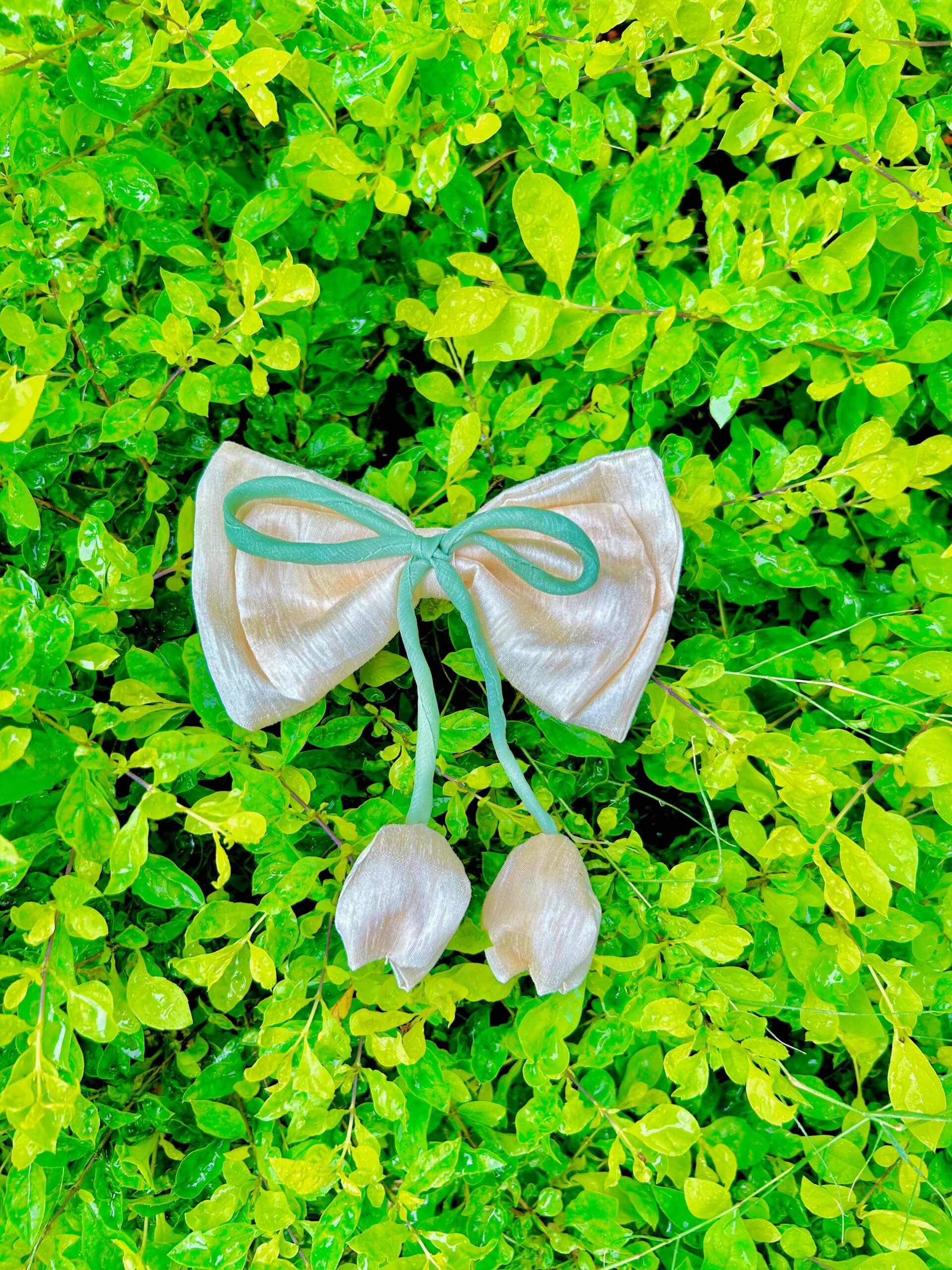Handmade Cream Tulip Style Small Bow Hair Clips Ornament Hairpin Headdress Hair Accessories French Clips Big Hair Bows - Image 4